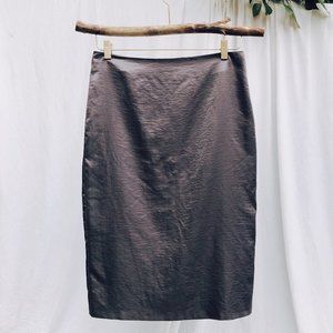Metallic silver /Gray satin TOPSHOP skirt